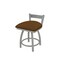 Holland Bar Stool Co 18" Low Back Swivel Vanity Stool, Nickel Finish, Canter Thatch Seat 82118AN001 - alternate 1
